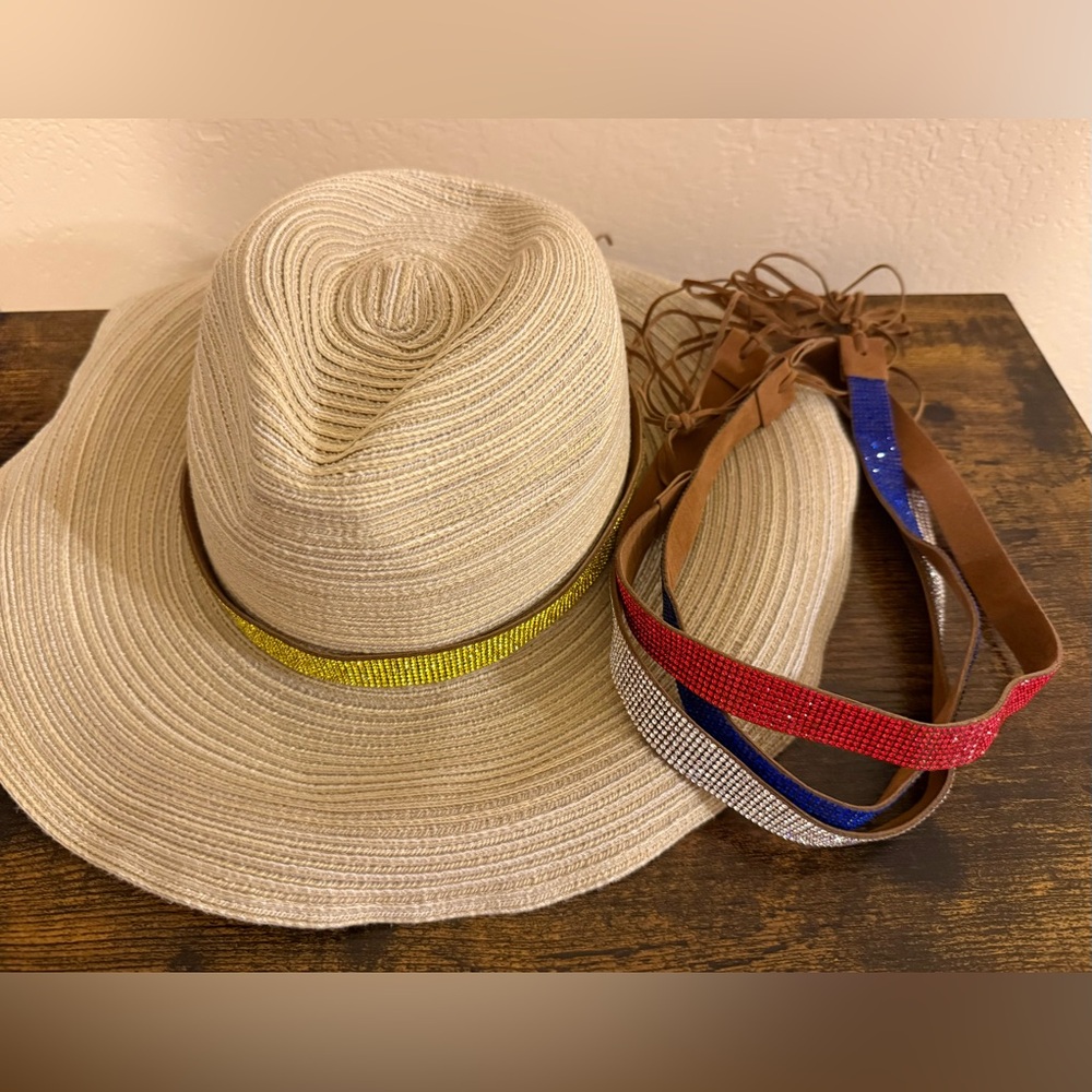 Peter Grimm Women’s Sun Hat with 4 Colorful Bands